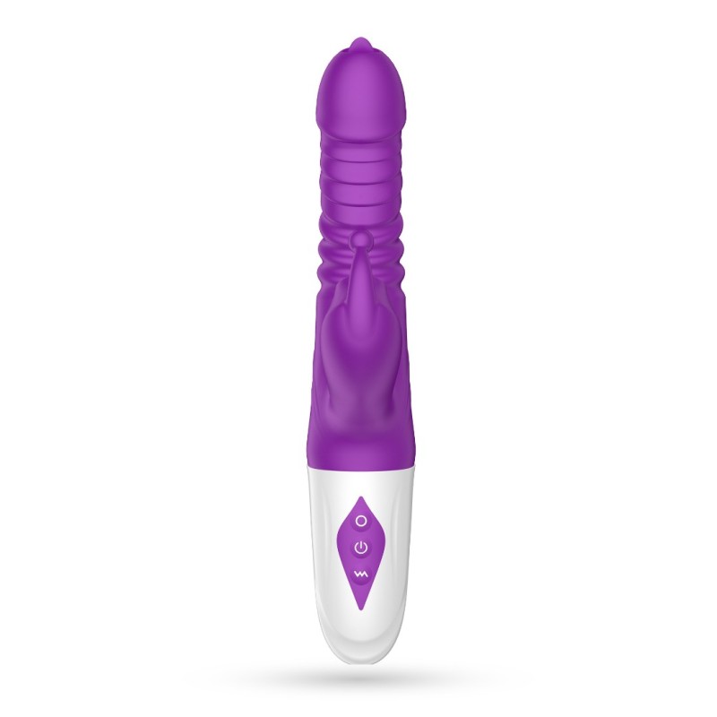 Rabbit Triple Vibrator with Suction and Thrusting Crushious Wrangler Purple Crushious Rabbit Triple Vibrator with Suction and Thrusting Crushious Wrangler Purple Rabbit