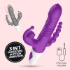 Rabbit Triple Vibrator with Suction and Thrusting Crushious Wrangler Purple Crushious Rabbit Triple Vibrator with Suction and Thrusting Crushious Wrangler Purple Rabbit