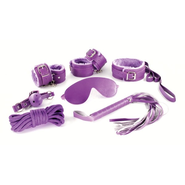 BDSM Bondage Kit Dungeons & Maidens 8pcs Purple