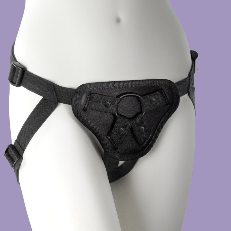 Strap-on Harness with Silicone Rings Crushious Snap Black Crushious Strap-on Harness with Silicone Rings Crushious Snap Black Women's Strap-On