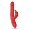 Erospace Rabbit Vibrator with Tongue Sweet Play A4 Red Rabbit