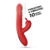 Erospace Rabbit Vibrator with Tongue Sweet Play A4 Red Rabbit