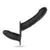 Crushious Vibrating Double Strap-On Crushious Labionda 15.5cm Black Women's Strap-On