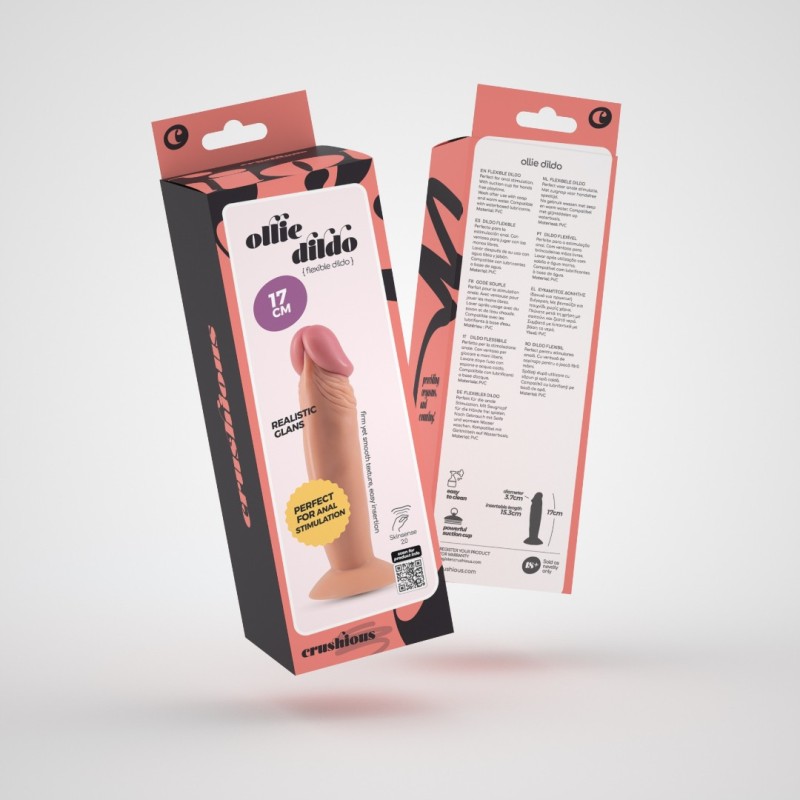 Ρεαλιστικό Dildo Crushious Ollie 17cm Μπεζ