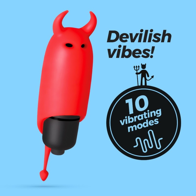 Μίνι Δονητής Crushious O-Pet Devil Κόκκινος Crushious Μίνι Δονητής Crushious O-Pet Devil Κόκκινος Μίνι