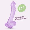 Crushious Πρωκτικό Jelly Dildo Crushious Hudini 17.5cm Μοβ Jelly