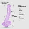 Crushious Πρωκτικό Jelly Dildo Crushious Hudini 17.5cm Μοβ Jelly