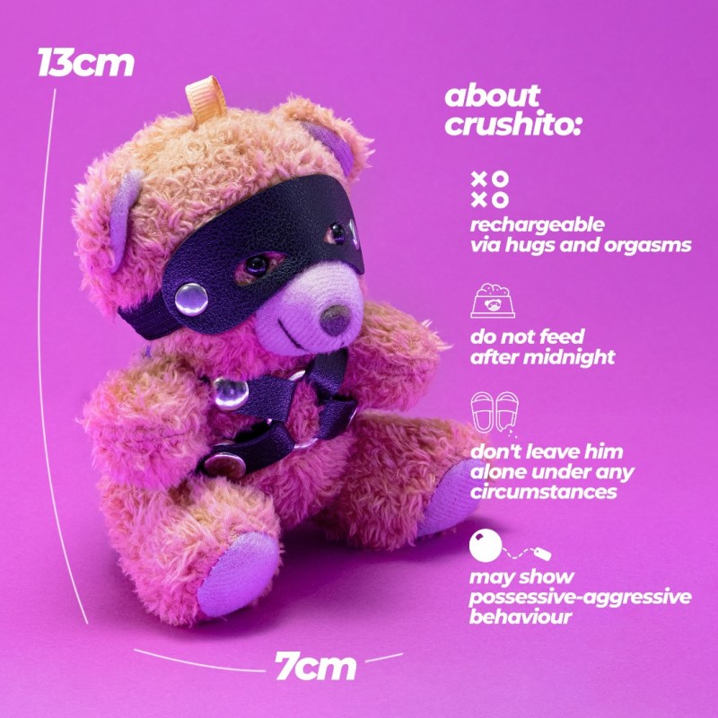 Crushious Crushito Harness Fetish Teddy Bear Μπρελόκ Χιουμοριστικά