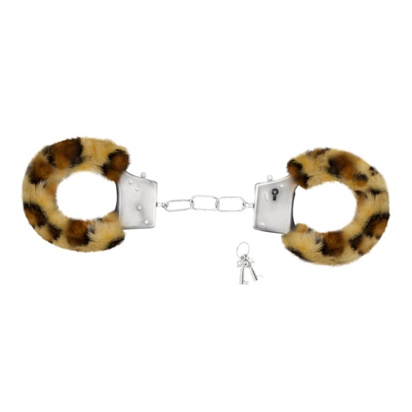 Χειροπέδες με Γούνα Crushious Love Cuffs Λεοπάρ