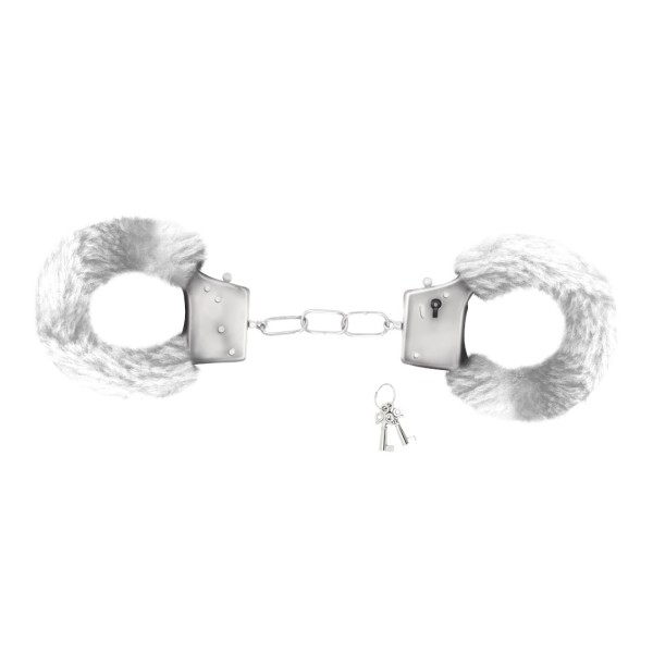 Χειροπέδες με Γούνα Crushious Love Cuffs Λευκές