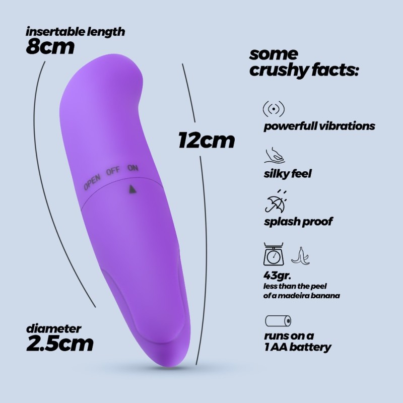 Crushious Δονητής G-Spot Crushious G-Finger Μοβ G-Spot