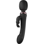 Δονητής Rabbit & Wand Great Mix Mokko Toys Μαύρος
