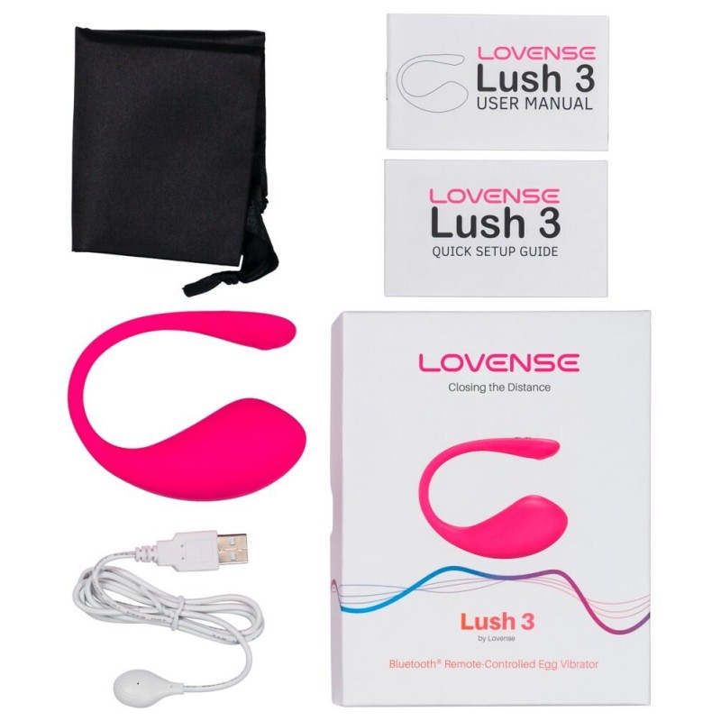 Lovense Vibrating Egg Lovense Lush 3 Pink Vibrating Eggs