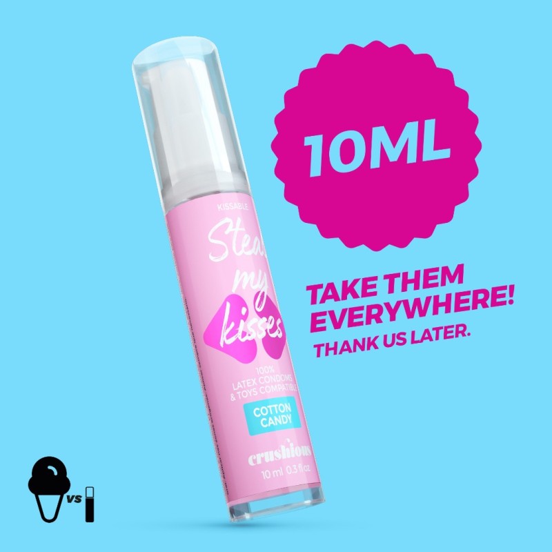 Crushious Water Based Lubricant Crushious Steal My Kisses Cotton Candy 10ml Water Based