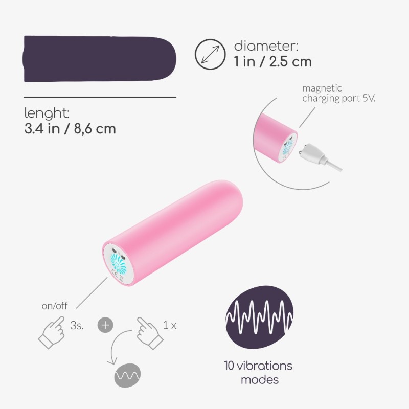 Crushious Bullet Vibrator Crushious Quackers Pink Bullet