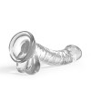 Crushious Πρωκτικό Jelly Dildo Crushious Hudini 17.5cm Διαφανές Jelly