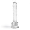 Crushious Πρωκτικό Jelly Dildo Crushious Hudini 17.5cm Διαφανές Jelly