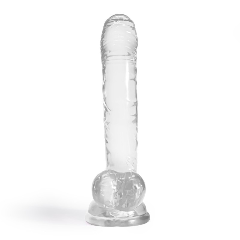 Crushious Πρωκτικό Jelly Dildo Crushious Hudini 17.5cm Διαφανές Jelly