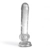 Crushious Πρωκτικό Jelly Dildo Crushious Hudini 17.5cm Διαφανές Jelly