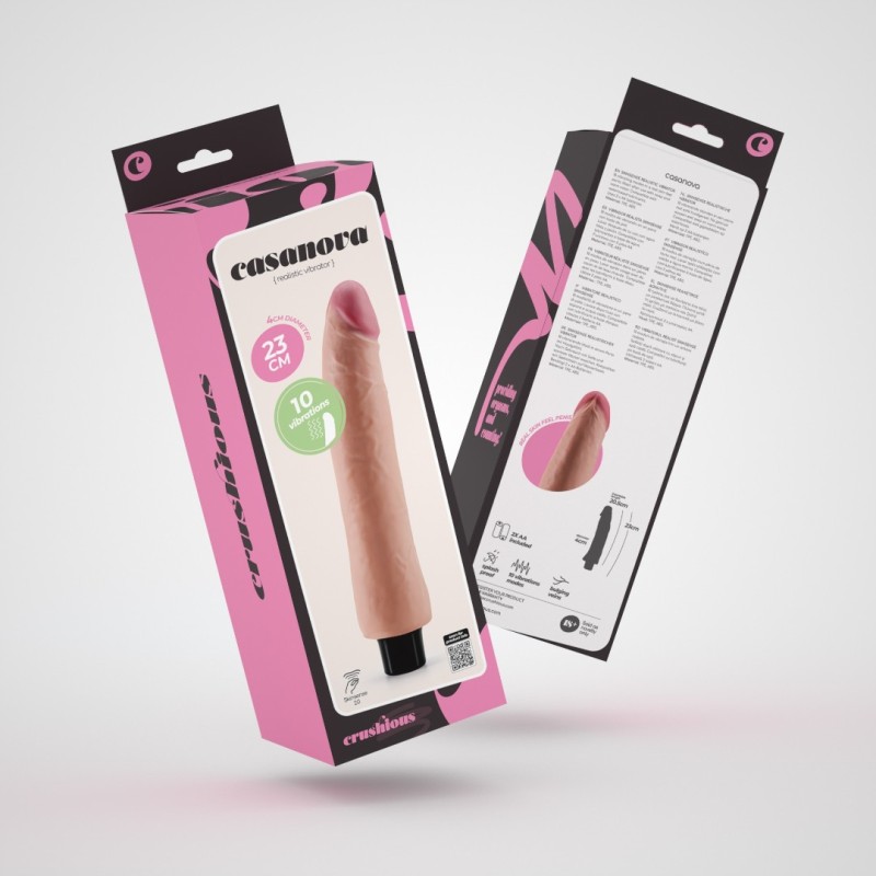 Realistic Vibrator Crushious Guido 21.5cm Nude Crushious Realistic Vibrator Crushious Guido 21.5cm Nude Realistic