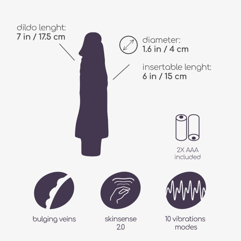 Realistic Vibrator Crushious Mr.Skin 17.5cm Nude Crushious Realistic Vibrator Crushious Mr.Skin 17.5cm Nude Realistic