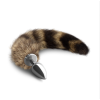 Metal Butt Plug with Tail Crushious Foxy Delight Brown