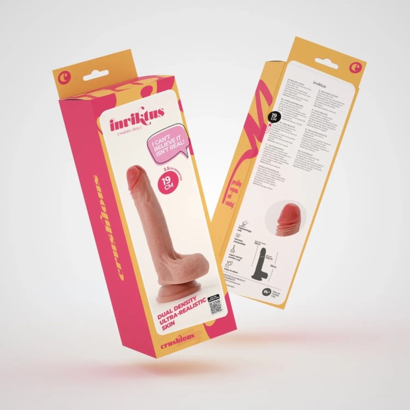 Crushious Ρεαλιστικό Dildo Crushious Inviktus 19cm Μπεζ Ρεαλιστικά