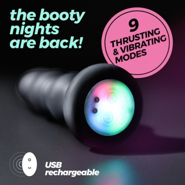 Thrusting Vibrating Butt Plug Crushious Australis Black
