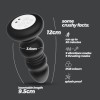 Crushious Thrusting Vibrating Butt Plug Crushious Australis Black Vibrating butt plugs
