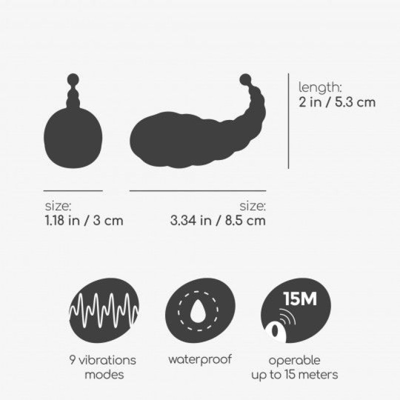 Crushious Vibrating Egg Crushious Cocoon Black Sex Toys For Couples