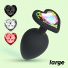 Crushious Butt Plug With 4 Jewel Crushious Cuore Large Jewelled butt plugs
