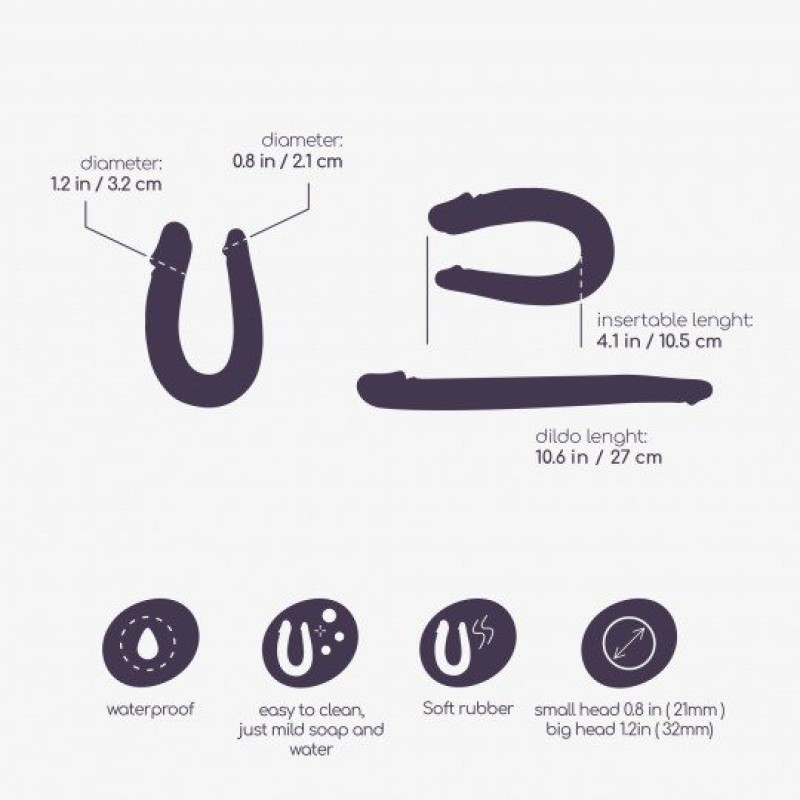 Crushious Διπλό Dildo Crushious Deep Diver 27cm Ροζ Διπλά