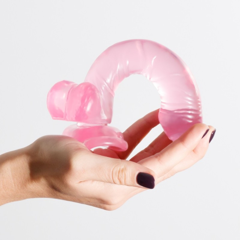 Crushious Anal Jelly Dildo Crushious Hudini 17.5cm Pink Jelly