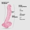 Crushious Anal Jelly Dildo Crushious Hudini 17.5cm Pink Jelly