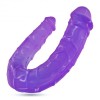 Crushious Διπλό Dildo Crushious Double Trouble 27cm Μοβ Διπλά