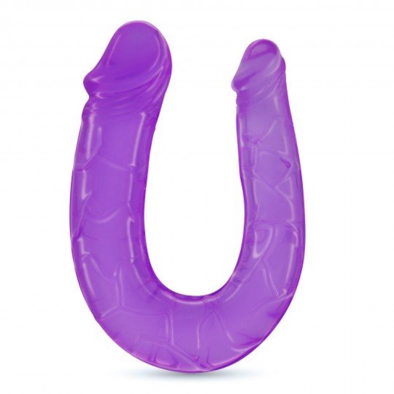 Crushious Διπλό Dildo Crushious Double Trouble 27cm Μοβ Διπλά