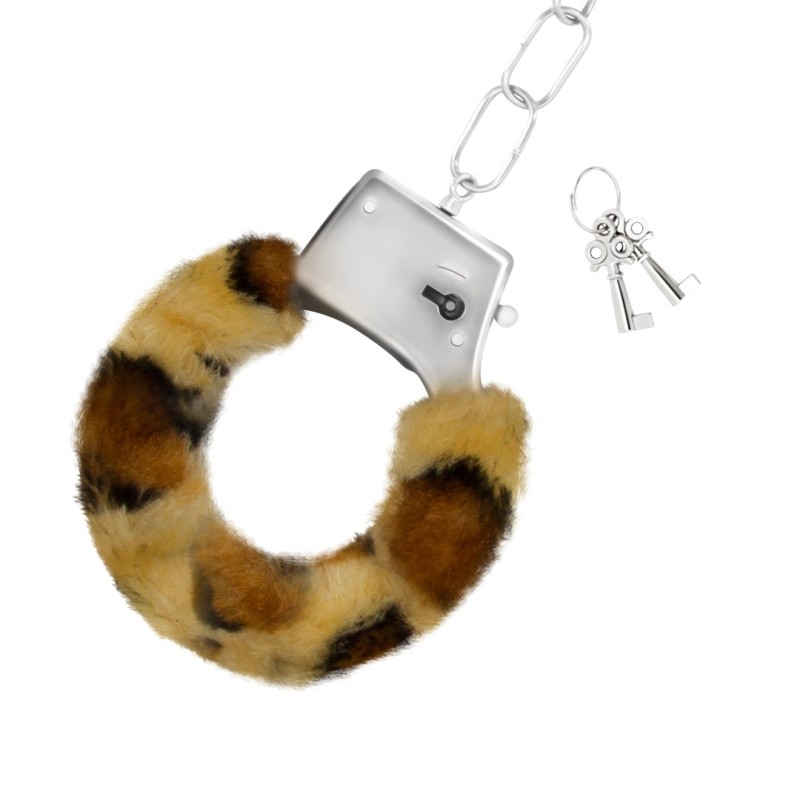 Furry Handcuffs Crushious Love Cuffs Animal Print