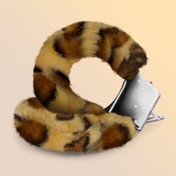 Furry Handcuffs Crushious Love Cuffs Animal Print