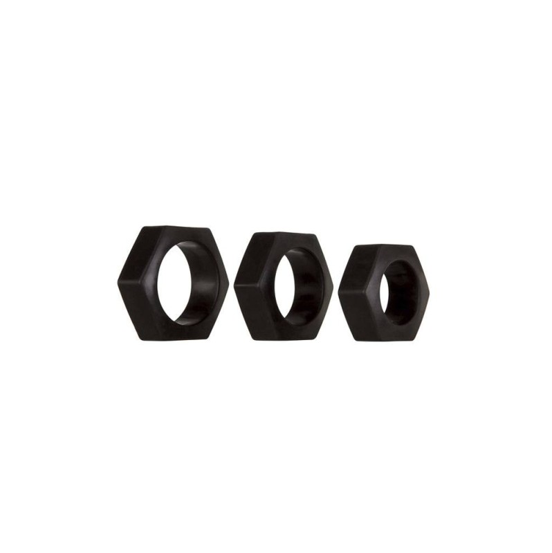  Cock Ring Set Zero Tolerance Lug Nuts 3pcs Black 