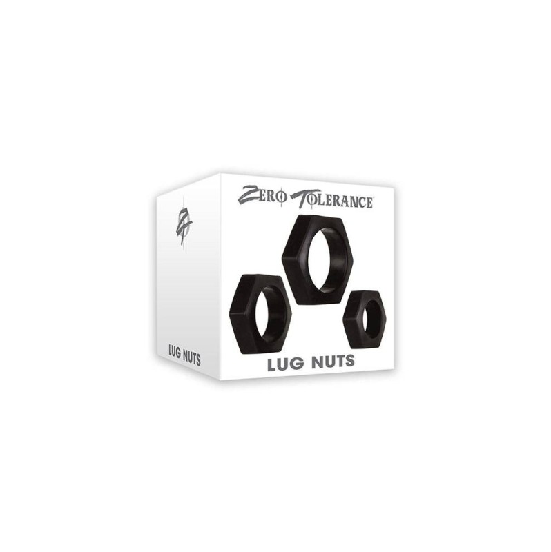  Cock Ring Set Zero Tolerance Lug Nuts 3pcs Black 