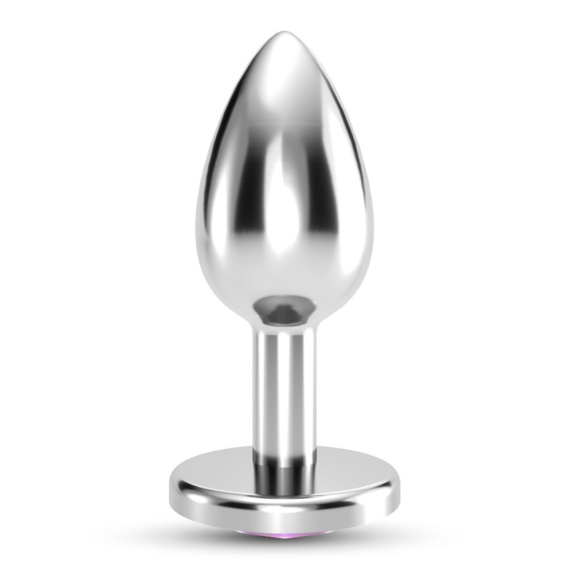 Butt Plug With Jewel Crushious Bijou Large Silver/Pink