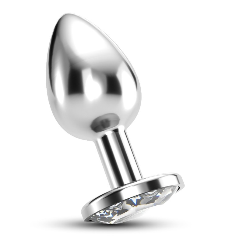 Butt Plug With Jewel Crushious Bijou Large Silver/Clear