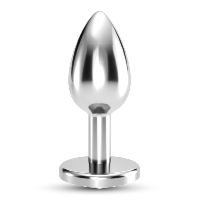 Butt Plug With Jewel Crushious Bijou Large Silver/Clear