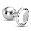 Butt Plug With Jewel Crushious Bijou Small Silver/Clear Butt Plug With Jewel Crushious Bijou Small Silver/Clear
