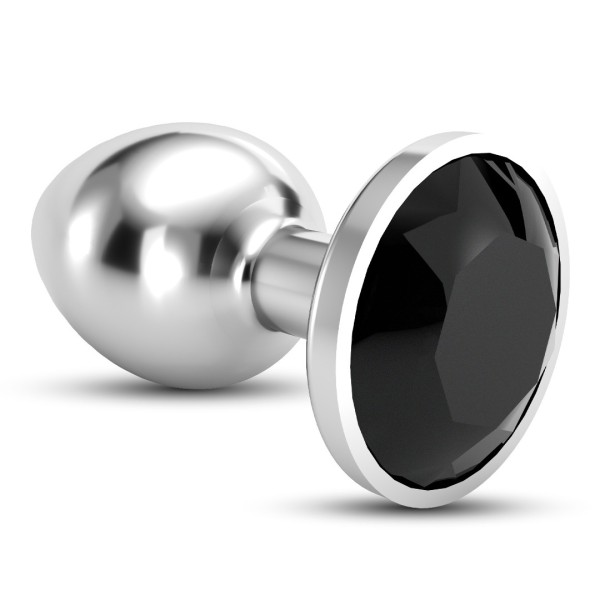 Butt Plug With Jewel Crushious Bijou Small Silver/Black