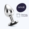 Butt Plug With Jewel Crushious Bijou Small Silver/Black