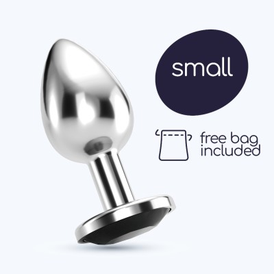 Πρωκτική Σφήνα Με Κόσμημα Crushious Bijou Small Ασημί/Μαύρη Πρωκτική Σφήνα Με Κόσμημα Crushious Bijou Small Ασημί/Μαύρη
