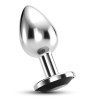 Butt Plug With Jewel Crushious Bijou Small Silver/Black