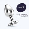 Butt Plug With Jewel Crushious Bijou Small Silver/Clear Butt Plug With Jewel Crushious Bijou Small Silver/Clear