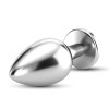 Butt Plug With Jewel Crushious Bijou Small Silver/Clear Butt Plug With Jewel Crushious Bijou Small Silver/Clear